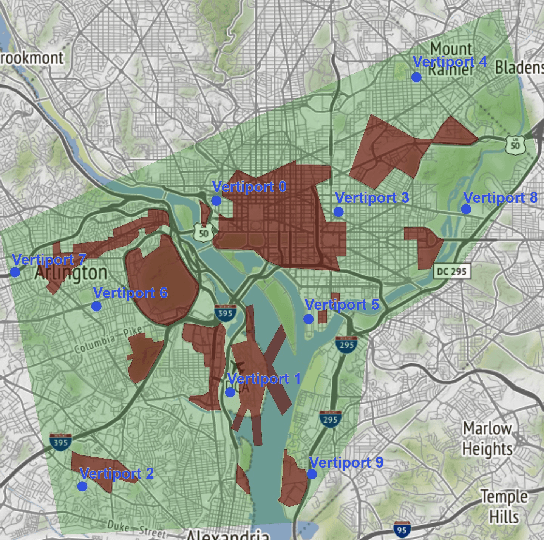 Figure 3 for One-Shot Strategically Deconflicted Route and Operational Volume Generation for Urban Air Mobility Operations