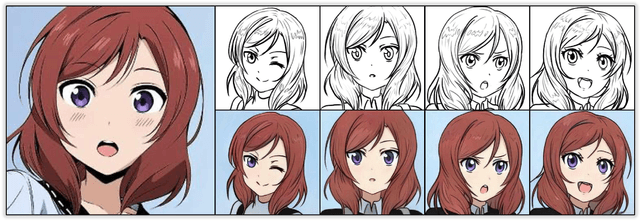 Figure 1 for AnimeDiffusion: Anime Face Line Drawing Colorization via Diffusion Models