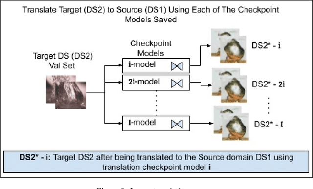 Figure 3 for Pseudo Supervised Metrics: Evaluating Unsupervised Image to Image Translation Models In Unsupervised Cross-Domain Classification Frameworks