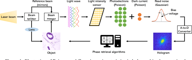 Figure 1 for AWFSD: Accelerated Wirtinger Flow with Score-based Diffusion Image Prior for Poisson-Gaussian Holographic Phase Retrieval