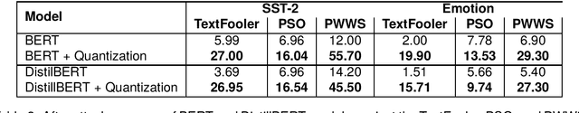 Figure 2 for The Impact of Quantization on the Robustness of Transformer-based Text Classifiers