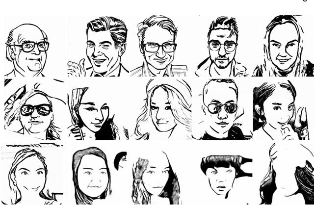 Figure 4 for Quality Metric Guided Portrait Line Drawing Generation from Unpaired Training Data