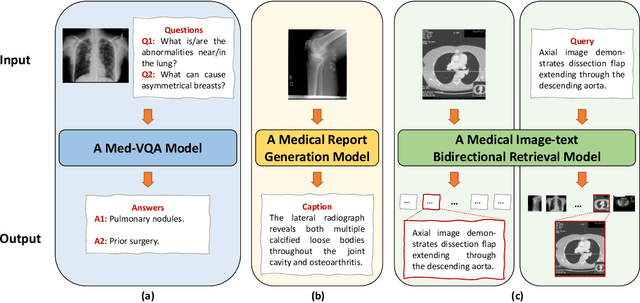 Figure 1 for Multi-modal Pre-training for Medical Vision-language Understanding and Generation: An Empirical Study with A New Benchmark