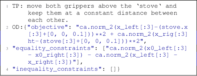 Figure 4 for NARRATE: Versatile Language Architecture for Optimal Control in Robotics