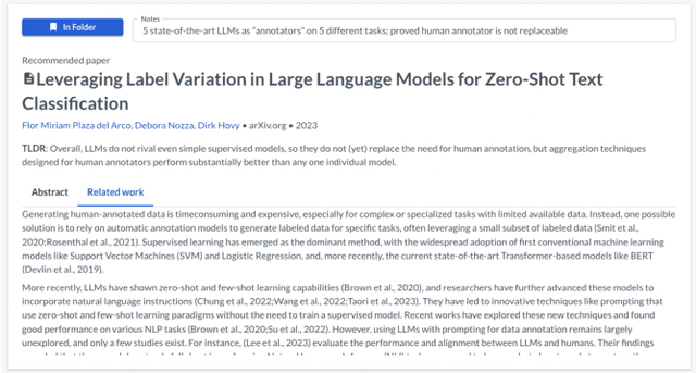 Figure 4 for PaperWeaver: Enriching Topical Paper Alerts by Contextualizing Recommended Papers with User-collected Papers