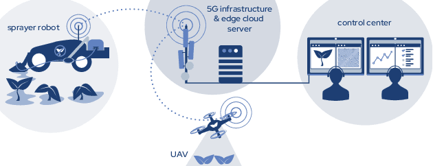 Figure 1 for Leveraging 5G private networks, UAVs and robots to detect and combat broad-leaved dock (Rumex obtusifolius) in feed production