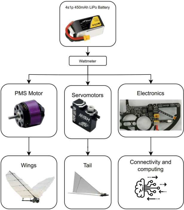 Figure 2 for Experimental Energy Consumption Analysis of a Flapping-Wing Robot