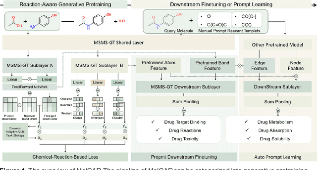 Figure 1 for MolCAP: Molecular Chemical reActivity pretraining and prompted-finetuning enhanced molecular representation learning