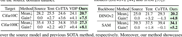 Figure 4 for ViDA: Homeostatic Visual Domain Adapter for Continual Test Time Adaptation