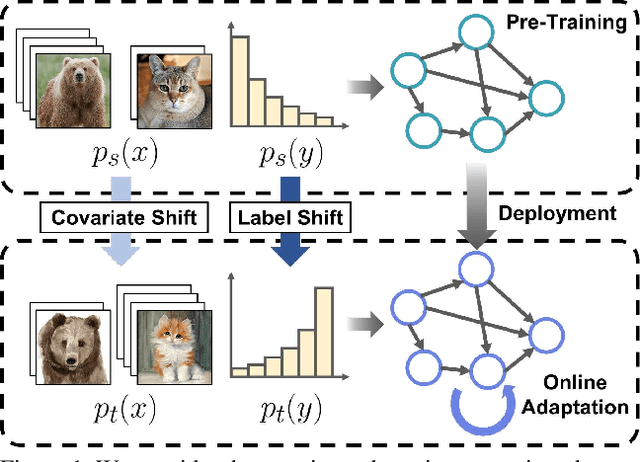 Figure 1 for Label Shift Adapter for Test-Time Adaptation under Covariate and Label Shifts