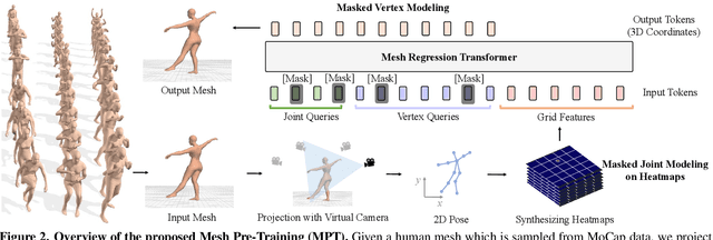 Figure 3 for MPT: Mesh Pre-Training with Transformers for Human Pose and Mesh Reconstruction