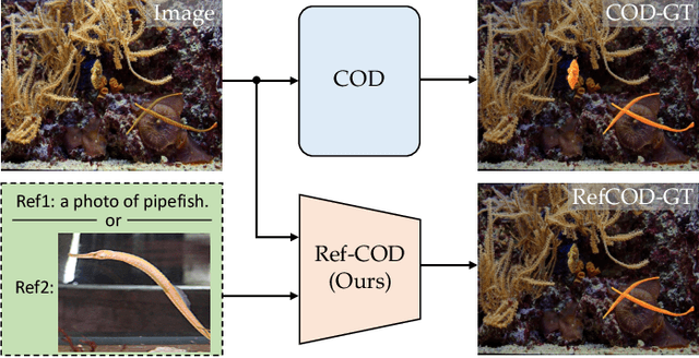 Figure 1 for Referring Camouflaged Object Detection