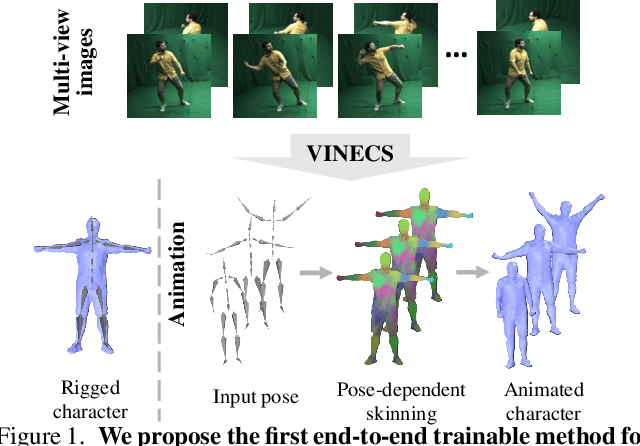 Figure 1 for VINECS: Video-based Neural Character Skinning