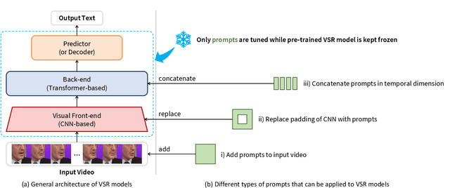 Figure 1 for Prompt Tuning of Deep Neural Networks for Speaker-adaptive Visual Speech Recognition