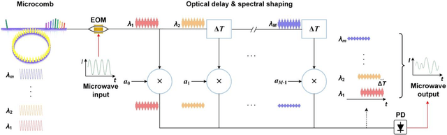 Figure 1 for Maximizing the performance for microcomb based microwave photonic transversal signal processors