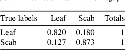 Figure 4 for Apple scab detection in orchards using deep learning on colour and multispectral images