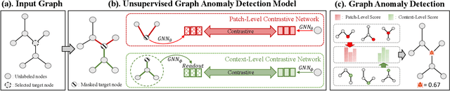 Figure 1 for From Unsupervised to Few-shot Graph Anomaly Detection: A Multi-scale Contrastive Learning Approach