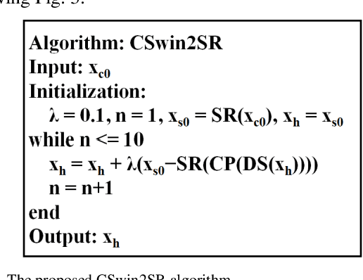 Figure 3 for CSwin2SR: Circular Swin2SR for Compressed Image Super-Resolution