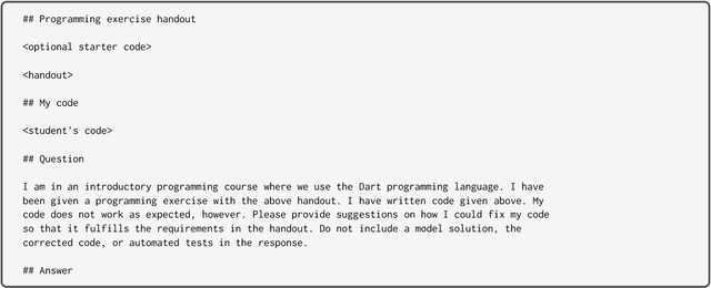 Figure 2 for Exploring the Responses of Large Language Models to Beginner Programmers' Help Requests
