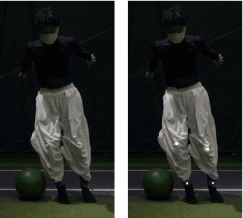 Figure 2 for Pose Estimation for Human Wearing Loose-Fitting Clothes: Obtaining Ground Truth Posture Using HFR Camera and Blinking LEDs