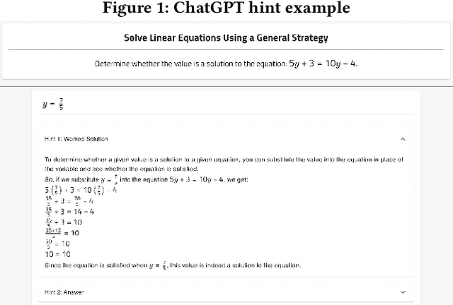 Figure 1 for Learning gain differences between ChatGPT and human tutor generated algebra hints