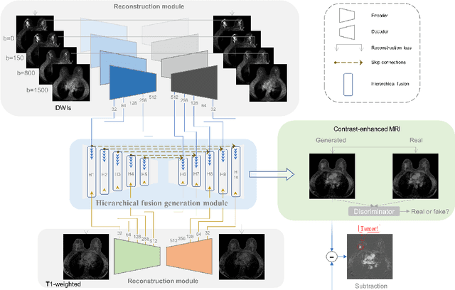 Figure 1 for Synthesis of Contrast-Enhanced Breast MRI Using Multi-b-Value DWI-based Hierarchical Fusion Network with Attention Mechanism