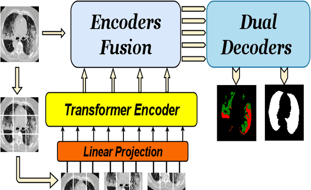 Figure 1 for D-TrAttUnet: Dual-Decoder Transformer-Based Attention Unet Architecture for Binary and Multi-classes Covid-19 Infection Segmentation