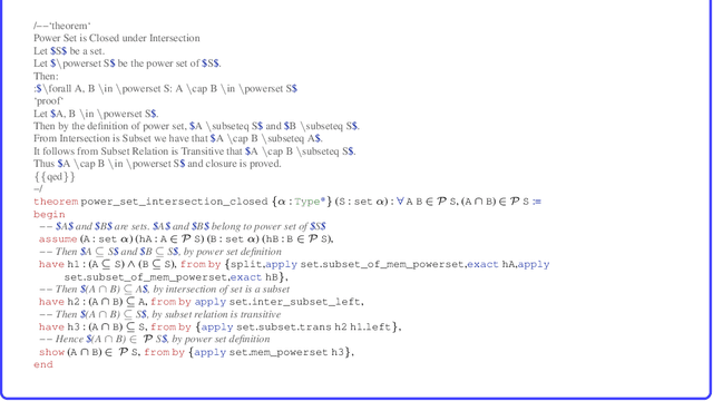 Figure 4 for Towards a Mathematics Formalisation Assistant using Large Language Models