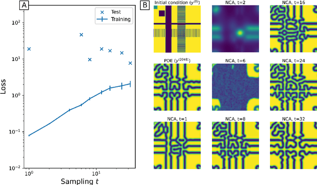 Figure 4 for Learning spatio-temporal patterns with Neural Cellular Automata