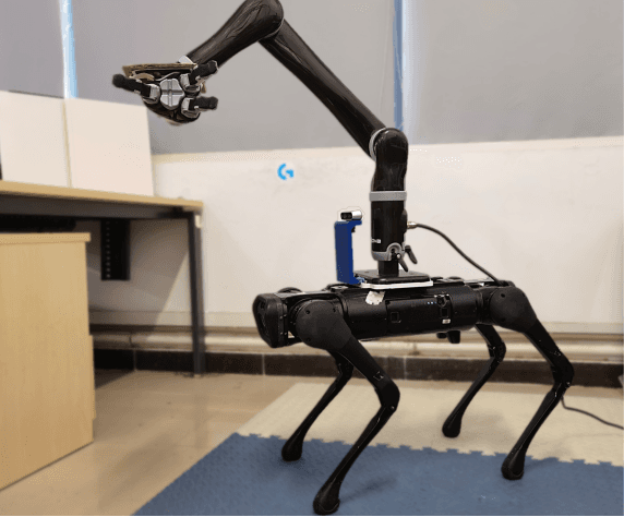 Figure 1 for Dynamic Object Tracking for Quadruped Manipulator with Spherical Image-Based Approach