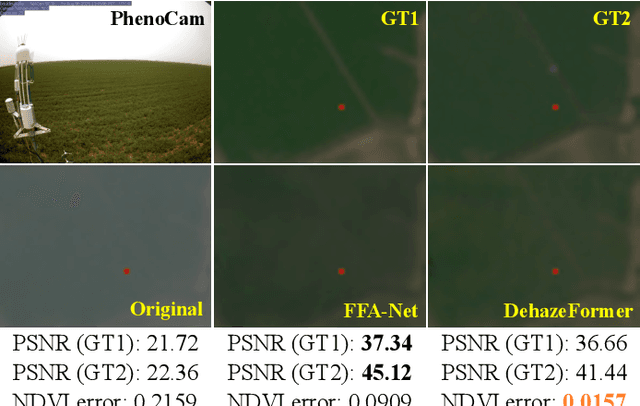 Figure 2 for SAGE-NDVI: A Stereotype-Breaking Evaluation Metric for Remote Sensing Image Dehazing Using Satellite-to-Ground NDVI Knowledge