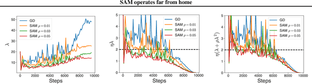 Figure 4 for SAM operates far from home: eigenvalue regularization as a dynamical phenomenon