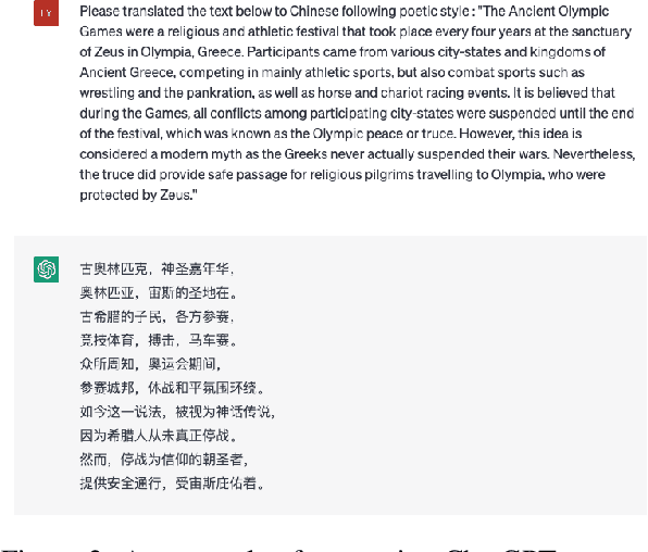 Figure 2 for New Trends in Machine Translation using Large Language Models: Case Examples with ChatGPT