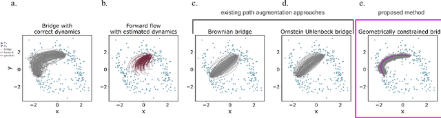 Figure 2 for Geometric path augmentation for inference of sparsely observed stochastic nonlinear systems