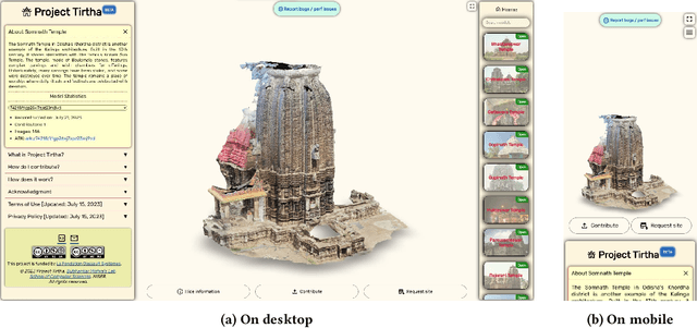 Figure 1 for Tirtha -- An Automated Platform to Crowdsource Images and Create 3D Models of Heritage Sites