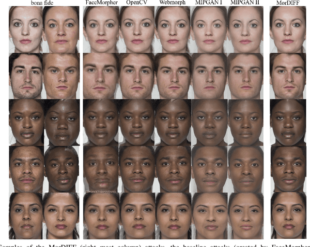 Figure 1 for MorDIFF: Recognition Vulnerability and Attack Detectability of Face Morphing Attacks Created by Diffusion Autoencoders