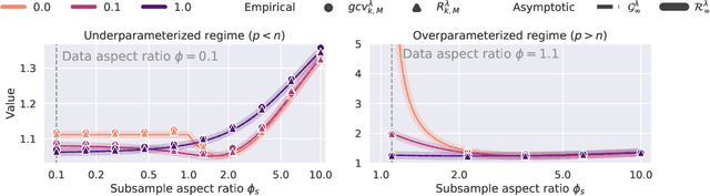Figure 3 for Subsample Ridge Ensembles: Equivalences and Generalized Cross-Validation