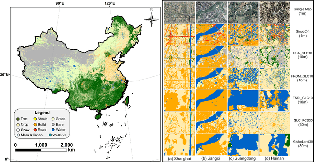 Figure 3 for National-scale 1-m resolution land-cover mapping for the entire China based on a low-cost solution and open-access data