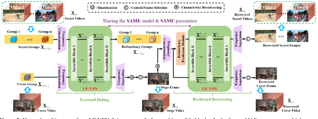 Figure 2 for Large-capacity and Flexible Video Steganography via Invertible Neural Network