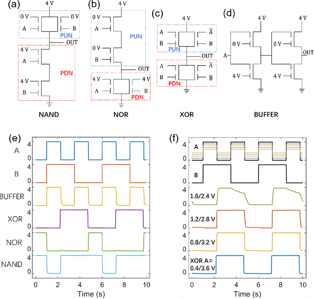 Figure 4 for Cascaded Logic Gates Based on High-Performance Ambipolar Dual-Gate WSe2 Thin Film Transistors