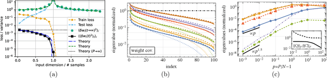 Figure 4 for Weight fluctuations in (deep) linear neural networks and a derivation of the inverse-variance flatness relation