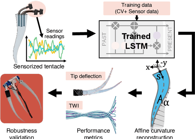 Figure 1 for Proprioceptive Sensing of Soft Tentacles with Model Based Reconstruction for Controller Optimization