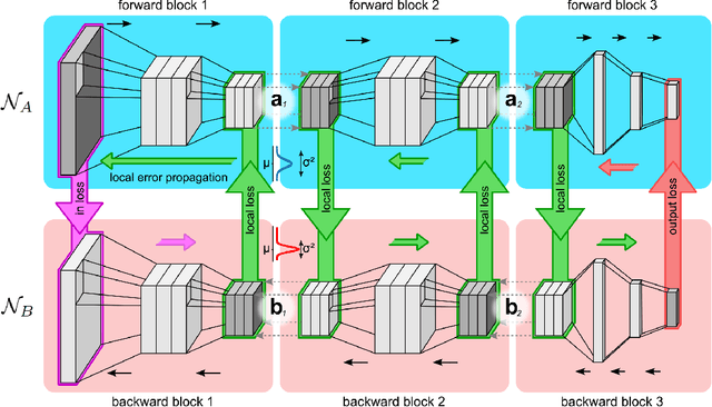 Figure 1 for Block-local learning with probabilistic latent representations