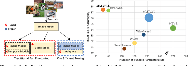 Figure 1 for AIM: Adapting Image Models for Efficient Video Action Recognition