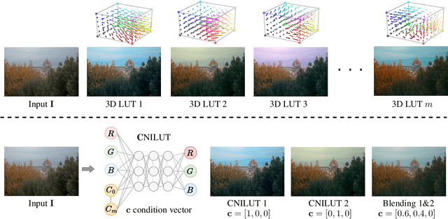 Figure 4 for NILUT: Conditional Neural Implicit 3D Lookup Tables for Image Enhancement