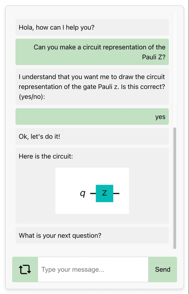 Figure 3 for C4Q: A Chatbot for Quantum