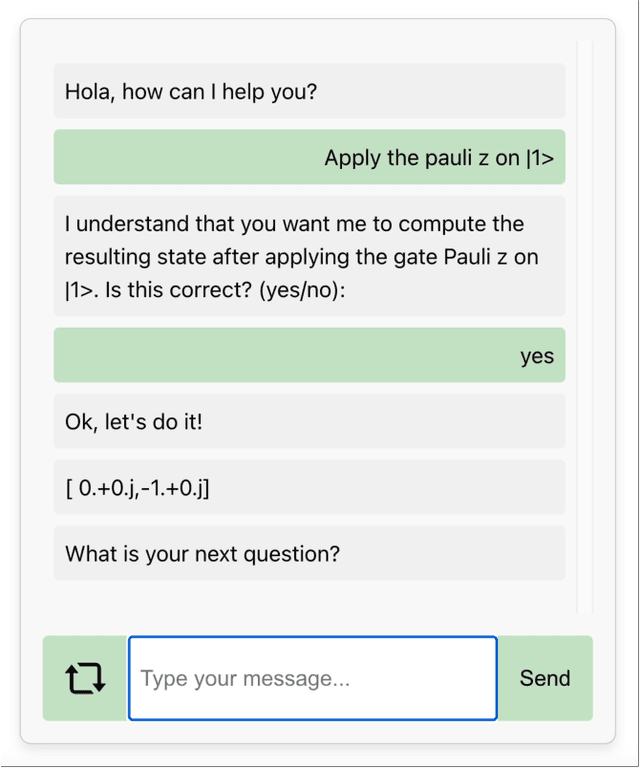 Figure 4 for C4Q: A Chatbot for Quantum