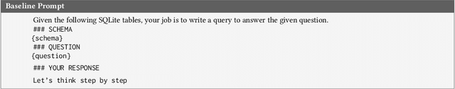 Figure 4 for BAPPA: Benchmarking Agents, Plans, and Pipelines for Automated Text-to-SQL Generation