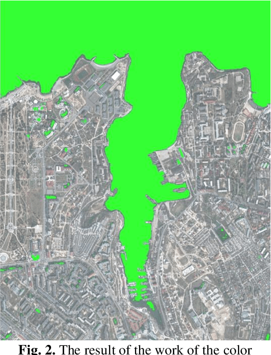 Figure 2 for Construction of Object Boundaries for the Autopilotof a Surface Robot from Satellite Imagesusing Computer Vision Methods